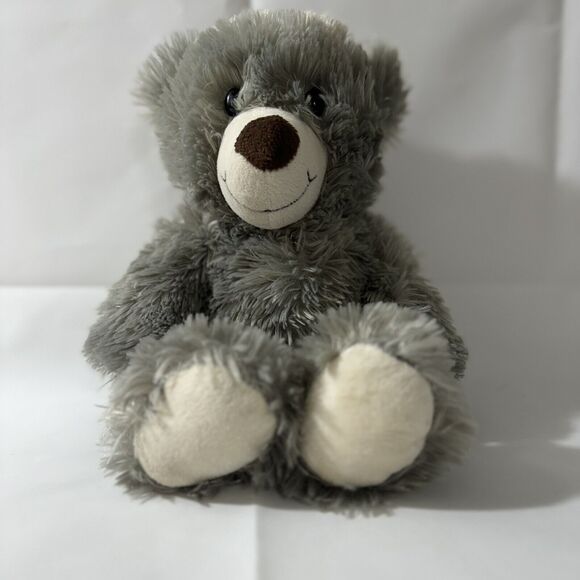 DanDee Walmart gray plush teddy bear cream white brown nose stuffed - Picture 1 of 5